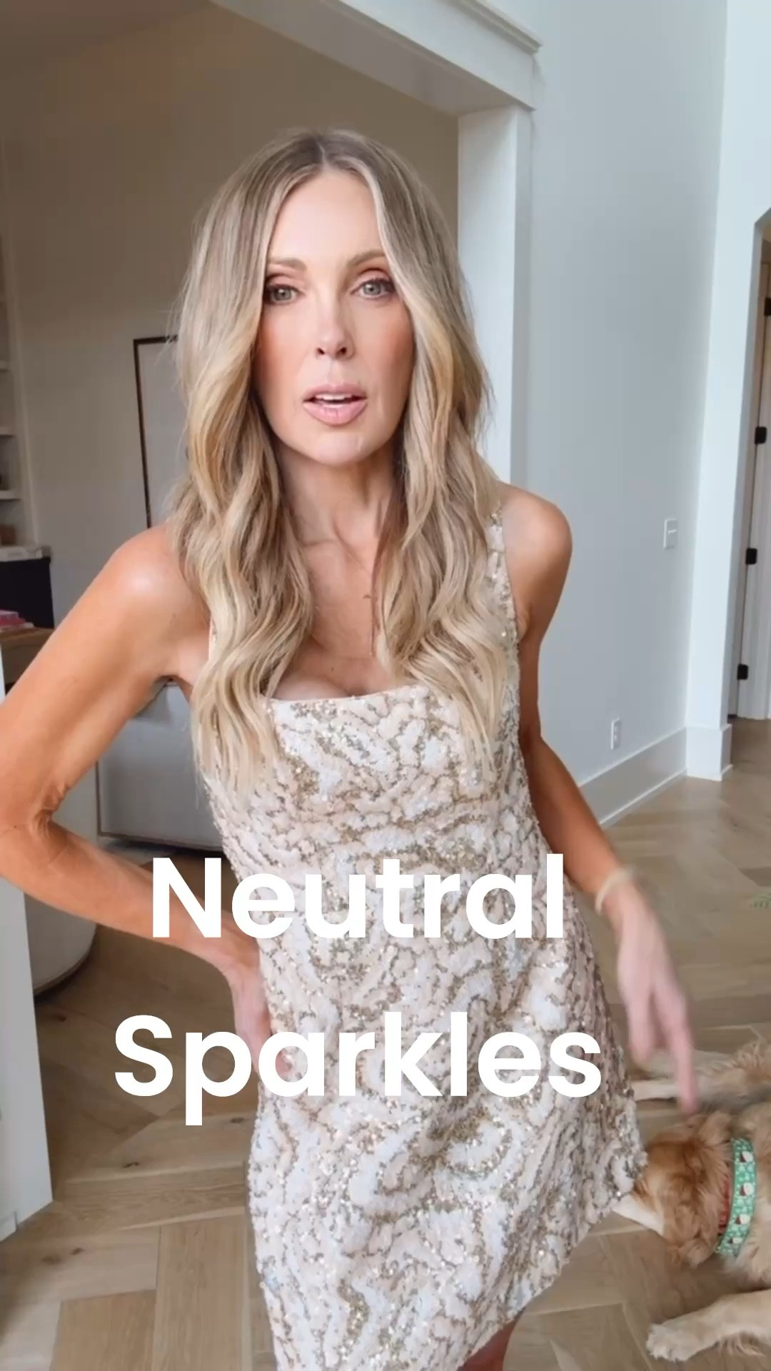 If you're looking for a safe color choice, this sequin neutral dress from Anthro is a total holiday win!

@anthropologie #anthropartner

#LTKootd #LTKHoliday #LTKgrwm