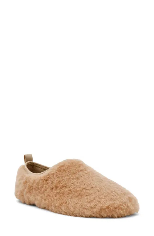 Steve Madden Mino Faux Fur Flat in Tan Faux Fur at Nordstrom, Size 8 | Nordstrom
