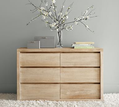 Cayman 6-Drawer Wide Dresser | Pottery Barn (US)