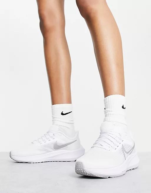 Nike Air Zoom Pegasus 39 sneakers in white | ASOS (Global)