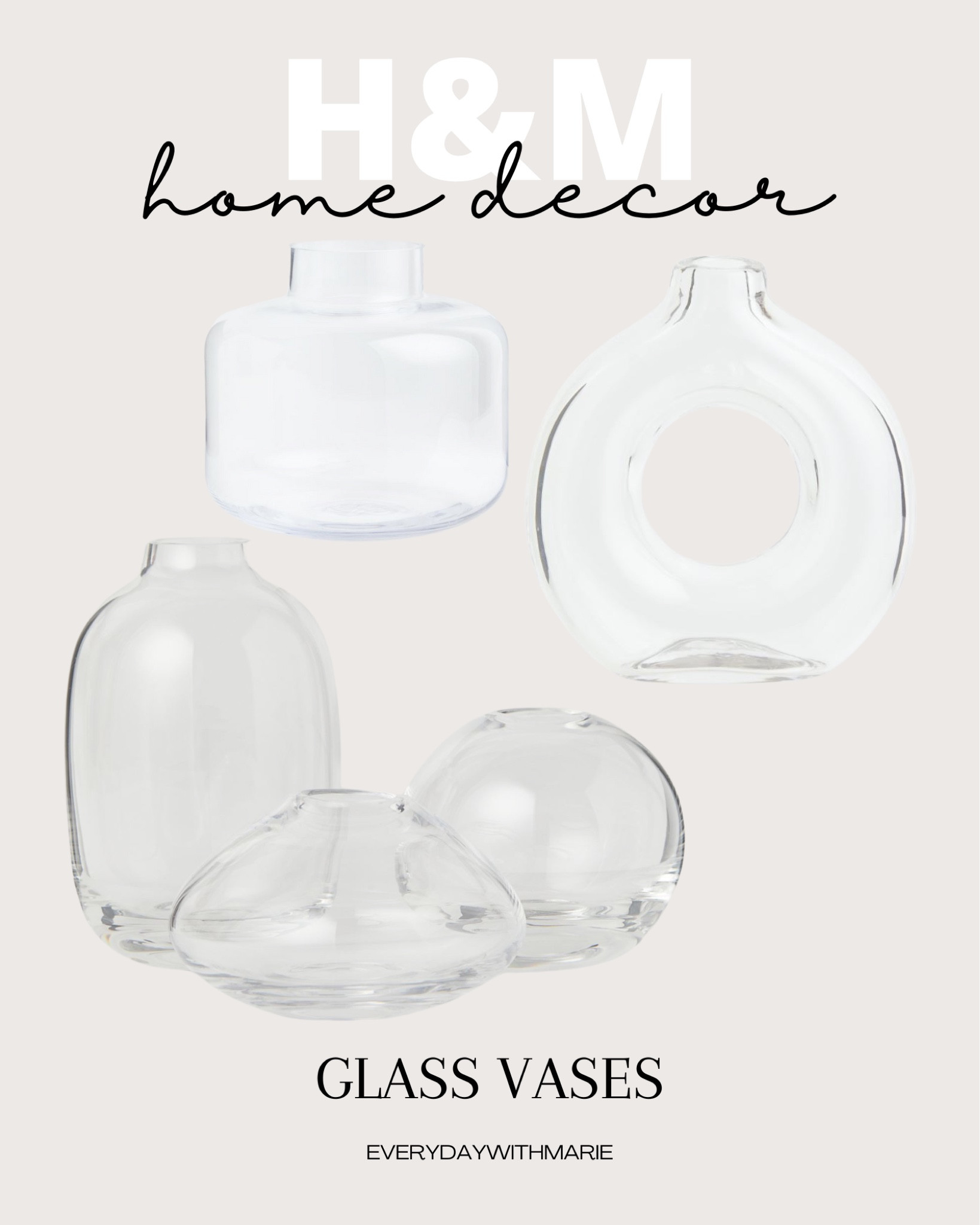 I bought these glass vases for a bridal shower and they were perfect. Simply gorgeous. #hmhome #homedecor 

#LTKwedding #LTKunder50 #LTKhome