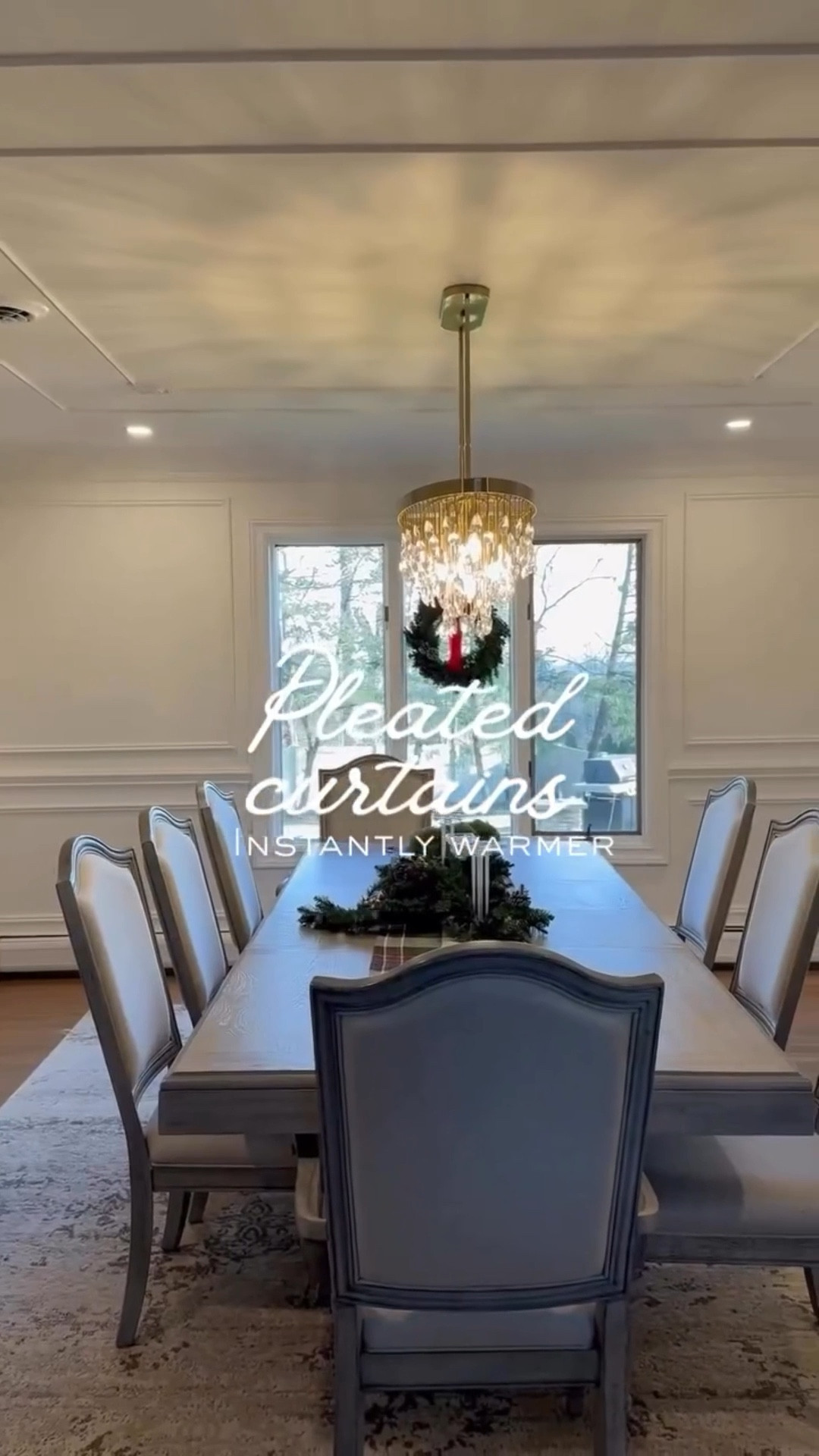 Curtains instantly made this room feel warmer and more cozy. no more fishbowl vibes.
Pro tip: Hanging them closer to the ceiling makes the whole room feel finished.

Link in LTK!

#Homedecor #Interiordesign #Curtains #pleatedcurtains #HomeTips #SimpleUpgrades