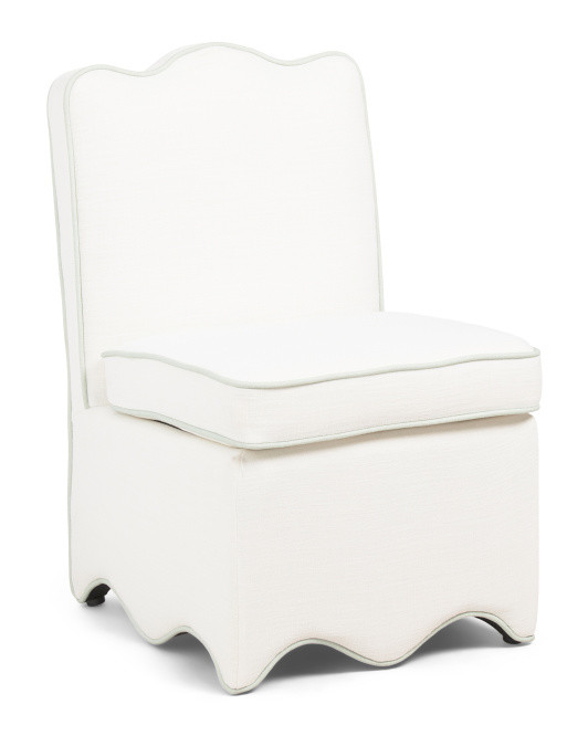 22x33 Scalloped Bottom Skirted Dining Chair | Kitchen & Dining Room | Marshalls | Marshalls