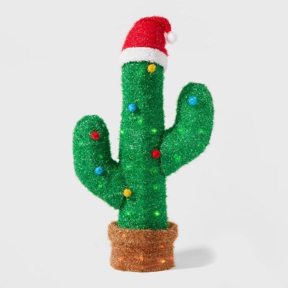 Christmas Incandescent Tinsel Cactus 70ct - Wondershop™ | Target