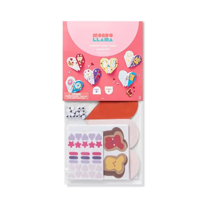 6ct Create-Your-Own Valentine's Day Pairs Card Kit - Mondo Llama™ | Target