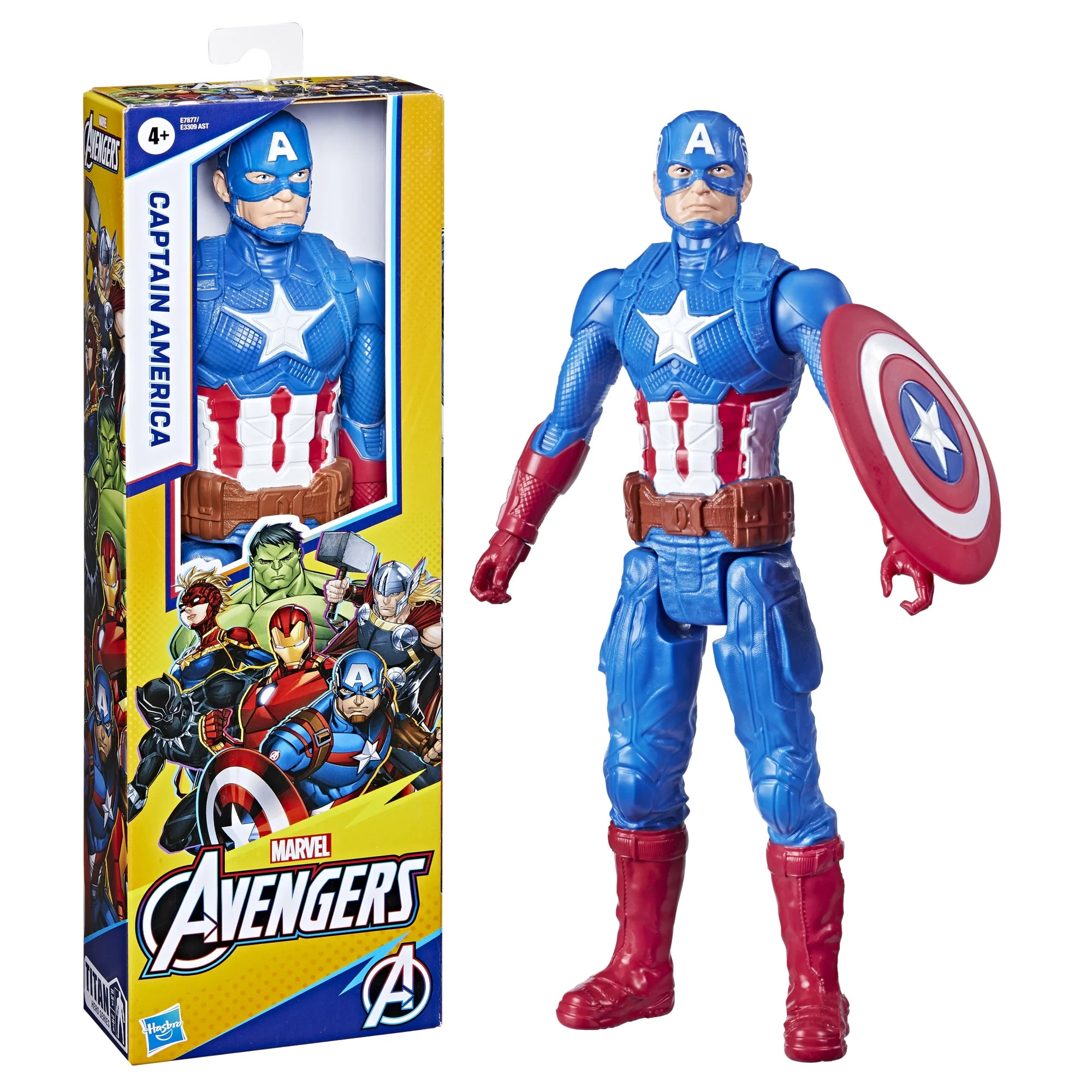 Hasbro Marvel Avengers Titan Hero Series Captain America, Poseable Action Figure 12 in | Walmart (US)