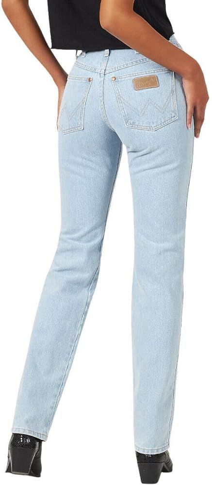 Wrangler Womens Cowboy Cut High Rise Slim Fit Tapered Leg Jeans | Amazon (US)