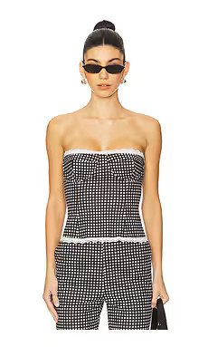 WeWoreWhat Strapless Corset in Black Mult from Revolve.com | Revolve Clothing (Global)