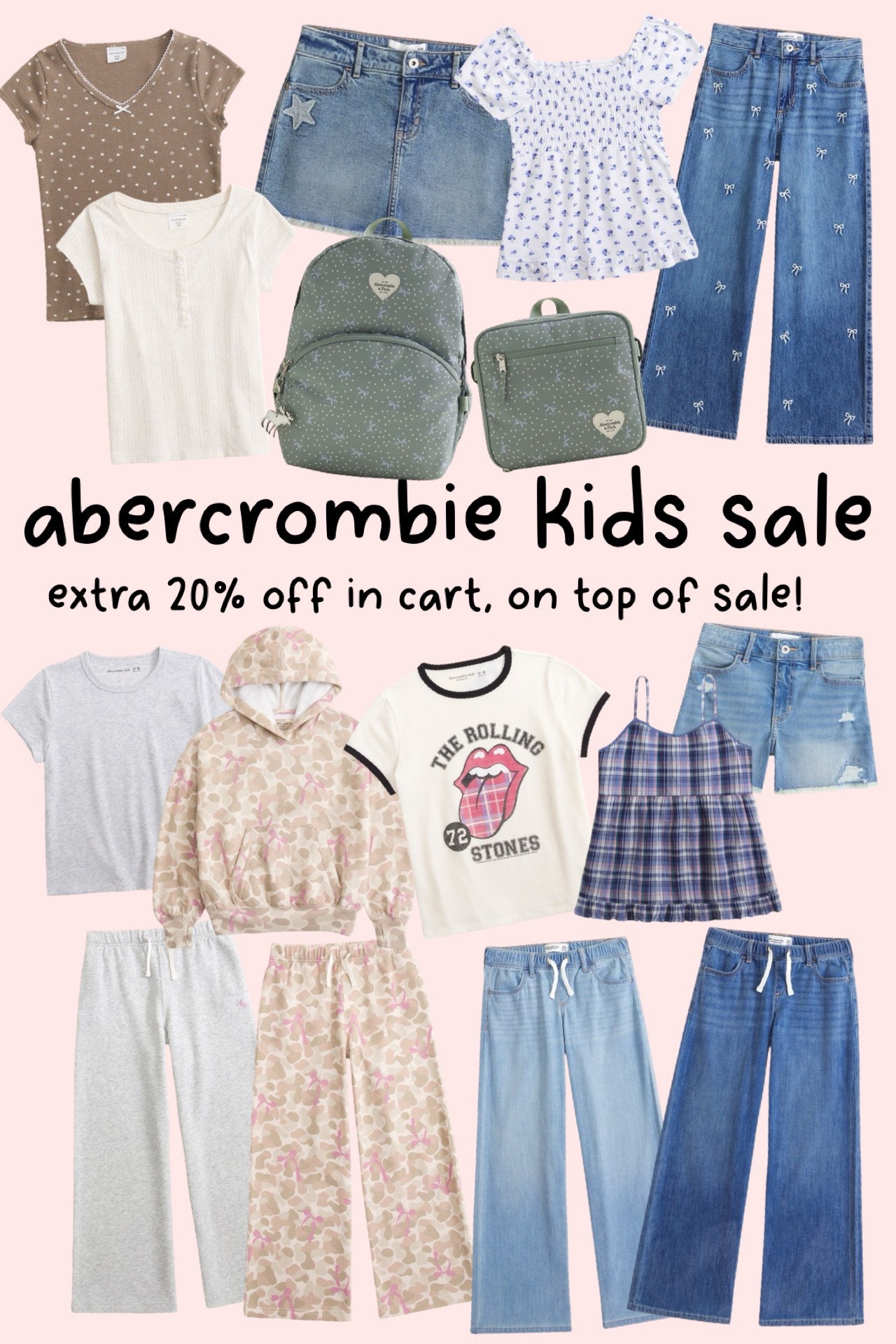 Abercrombie girls' sale! Up to 40% off.
.

#LTKmomlife #LTKSaleAlert #LTKKids