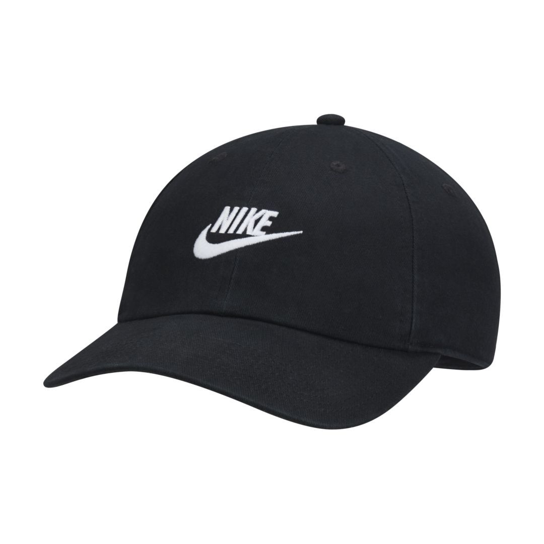 Nike Sportswear Heritage86 Futura Washed Hat Size ONE SIZE (Black/Black) 913011-010 | Nike (US)