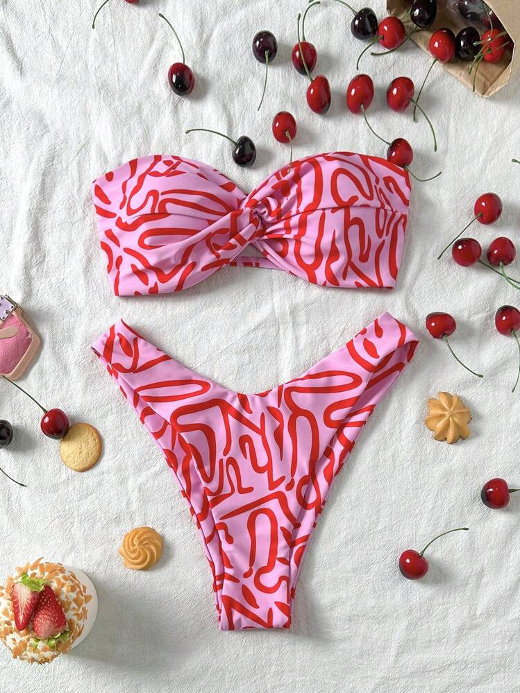 Swim Mod Springbreak Women Beachwear Summer 2 Pieces Swimwear, Random Floral Print | SHEIN