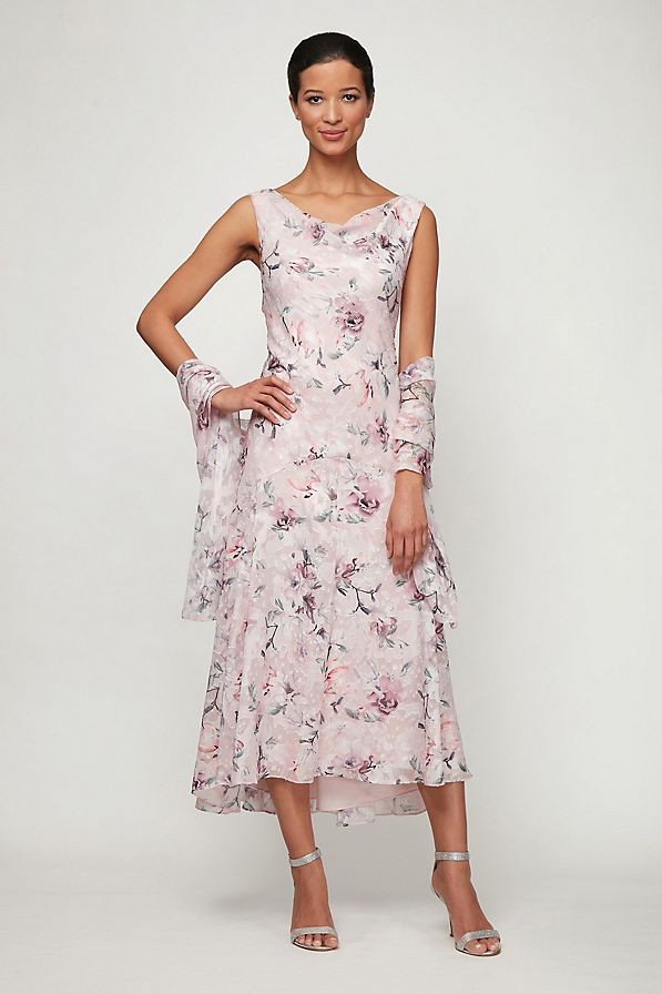 pink floral mother of the bride dresses