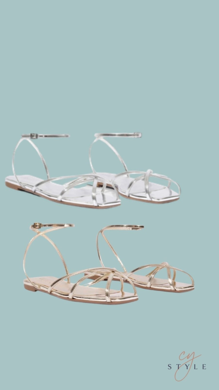 Summer staple!! The only shoe you need for summer! 
Silver or gold or both?!

Gladiator sandal 
Schutz

#LTKOver40