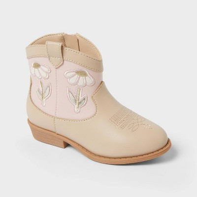 Toddler Xanthe Floral Boots - Cat & Jack™ Pink 11T | Target