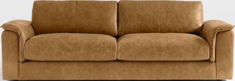 Wythe 92" Leather Sofa + Reviews | Crate & Barrel | Crate & Barrel