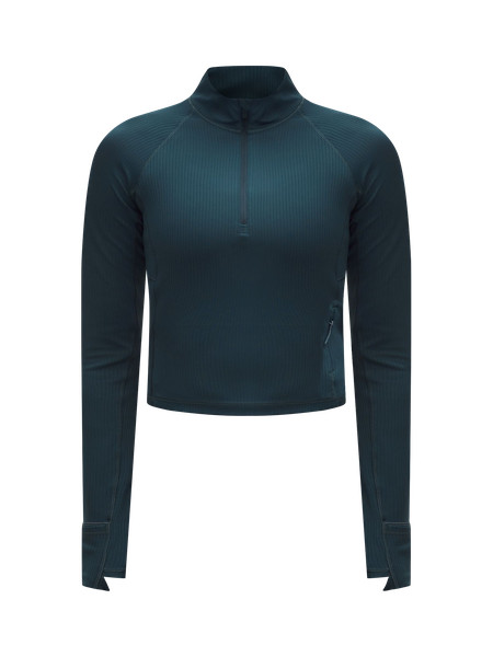 It's Rulu Ribbed Cropped Half Zip | Lululemon (US)