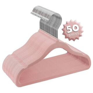 Pink Plastic Hangers 50-Pack | The Home Depot