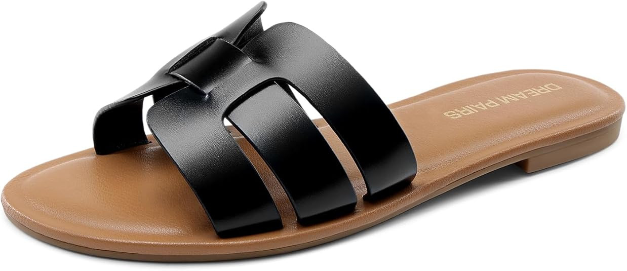 DREAM PAIRS Women's Dressy Slide Sandals Slip-on Comfortable Slides Fashion Casual Open Toe Summe... | Amazon (US)