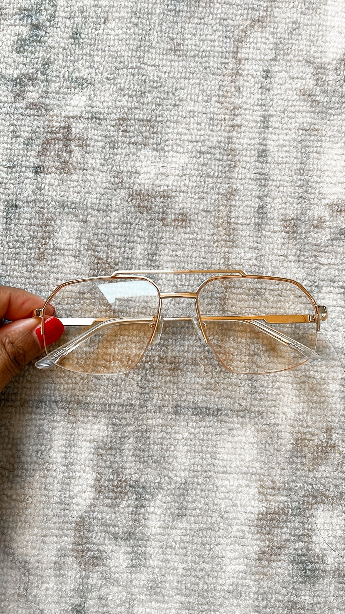 My most asked question! Where do I get my clear glasses? These are from
Amazon ! 

 #LTKgrwm #LTKootd #LTKOver40