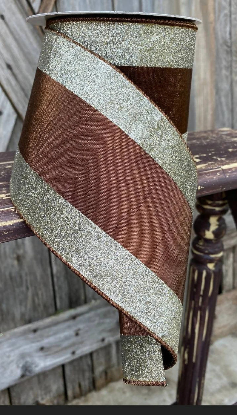 4 Inch Wired Ribbon, Fall Wired Ribbon, Halloween Ribbon, Farrisilk Ribbon - Etsy | Etsy (US)