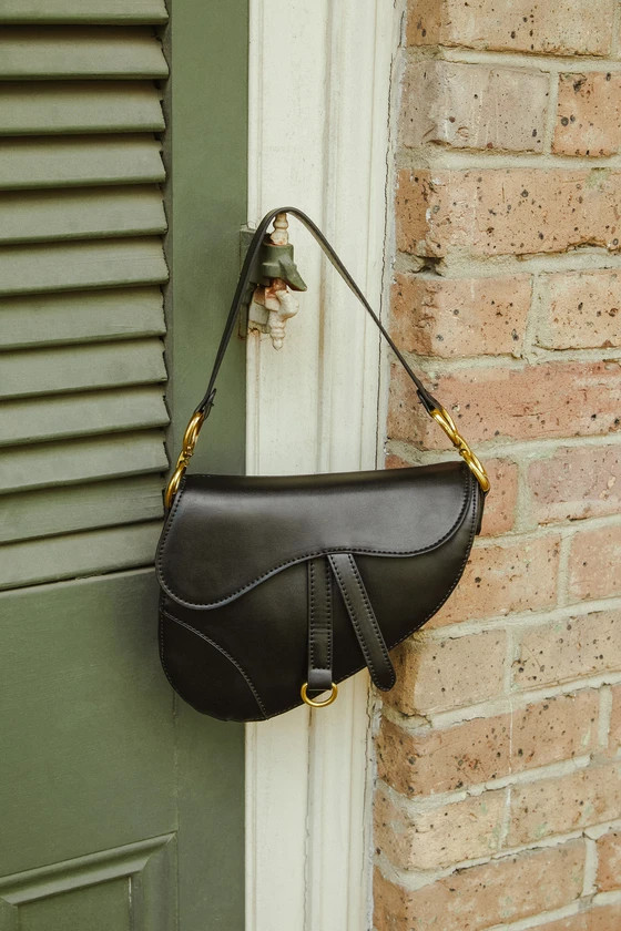 Equestrian Aesthetic Black Saddle Bag | Lulus