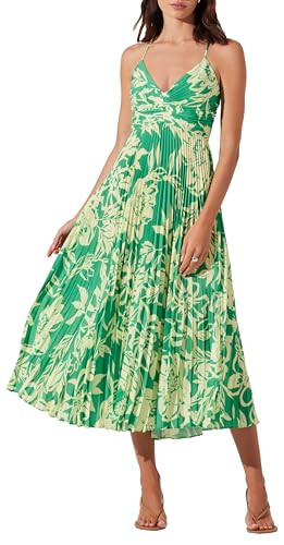 ASTR the Label Women's Blythe Dress, Green Rust Floral | Amazon (US)