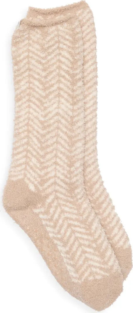 Barefoot Dreams® CozyChic™ Herringbone Gripper Crew Socks | Nordstromrack | Nordstrom Rack
