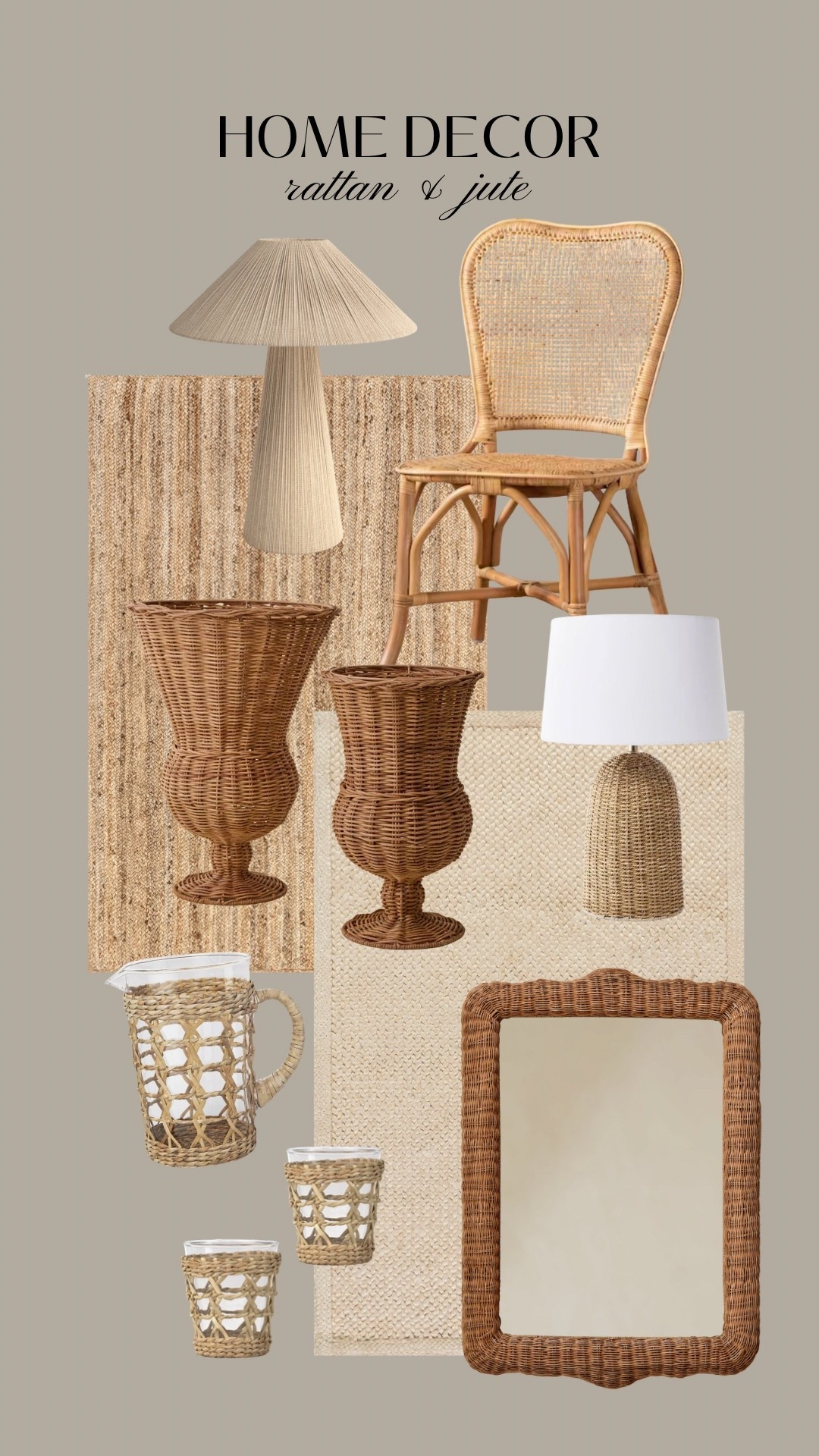 Home decor rattan and jute, rugs, lamps #ltkfindsunder100

#LTKHome #LTKSeasonal