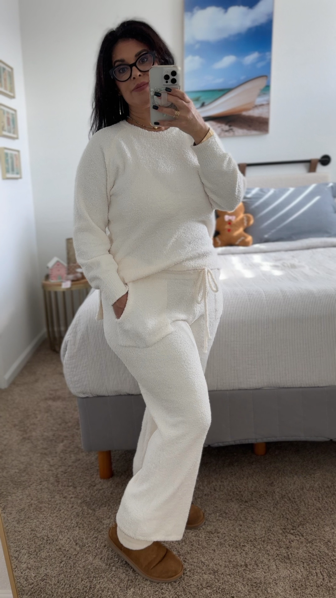 Cozy, chic, and oh-so-soft! ✨ This chenille top and bottom set is what loungewear dreams are made of. Perfect for lazy mornings, holiday movie nights, or just feeling comfy while looking stylish. Trust me, you’ll want to live in this set all season long. 🖤

#LTKHoliday #LTKCozy #LTKStyle #ChenilleSet #CozyOutfitGoals #LoungewearLover #HolidayChic #AmazonFashionFinds #StayCozy #OOTDInspo #LTKUnder50 #LTKUnder100 #WinterWardrobe #FashionMadeEasy #EffortlessStyle #ComfyAndCute #ColdWeatherFashion #HolidayLoungewear #CozyAndChic #LTKFinds

#LTKMidsize #LTKStyleTip #LTKActive