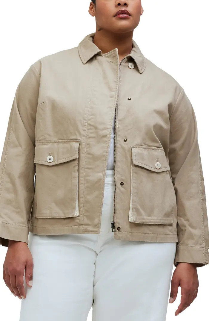 Madewell Crop Cargo Denim Jacket | Nordstrom | Nordstrom