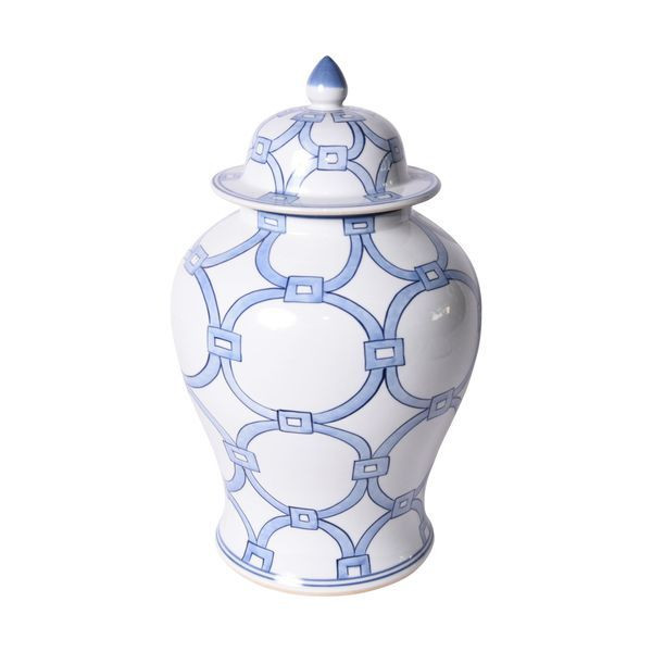 Blue & White Lover Locks Temple Jar-Small | Scout & Nimble
