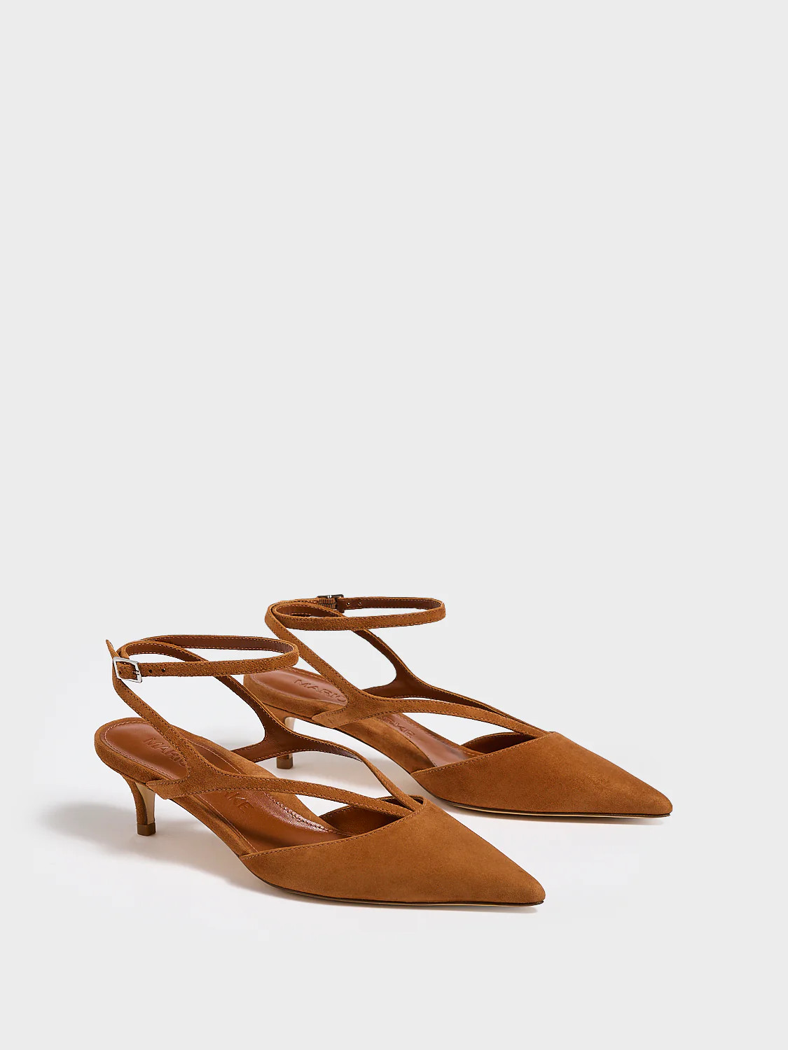 Hazel Kitten Heel | Chestnut Suede | Women's Heel | Marion Parke | Marion Parke