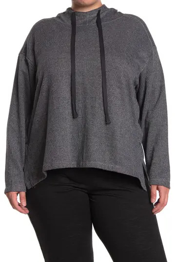 Textured Funnel Neck Pullover Hoodie | Nordstrom Rack