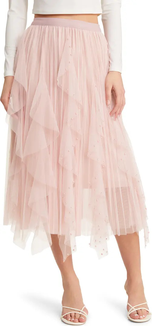 Wendy Beaded Tulle Skirt | Nordstrom