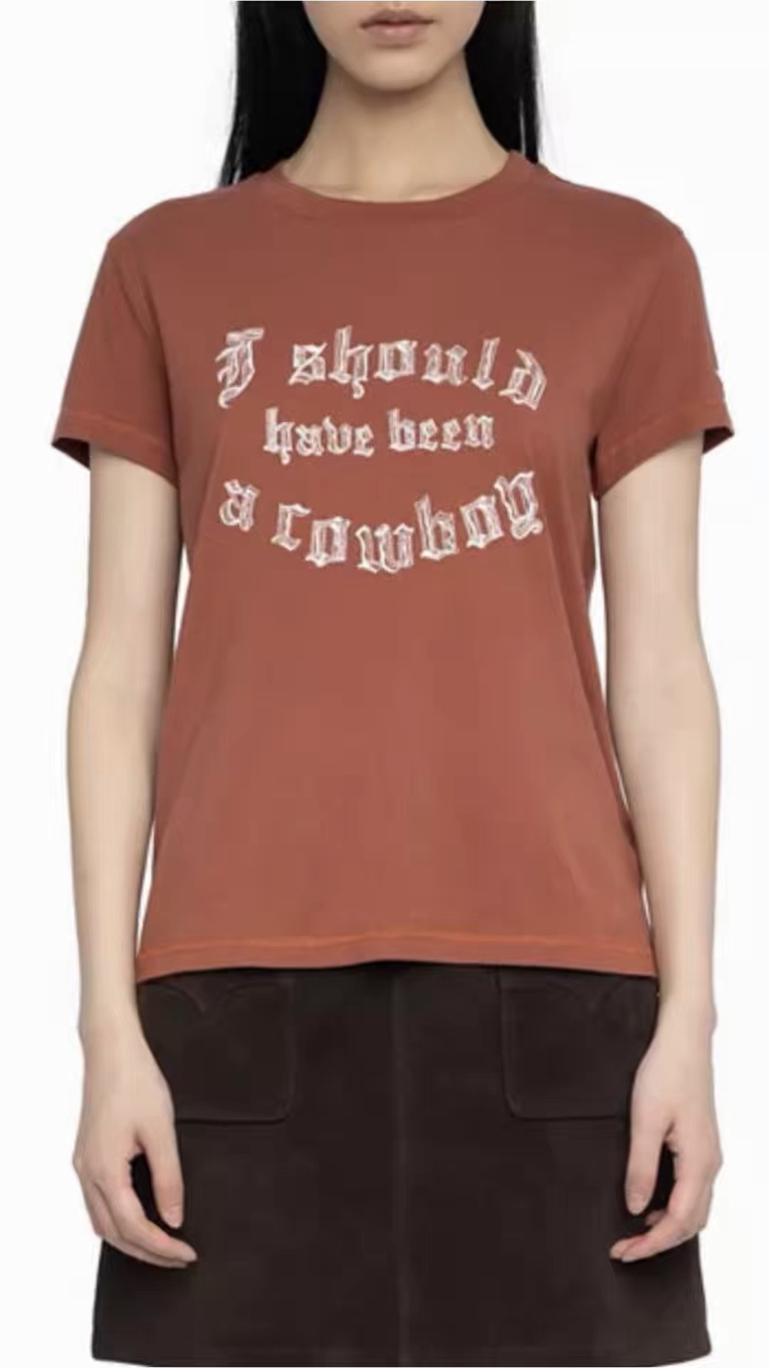 A twist on Western Style. 
"I should have been a cowboy" in distressed embroidery. 
$25 off $100

#LTKootd #LTKSaleAlert