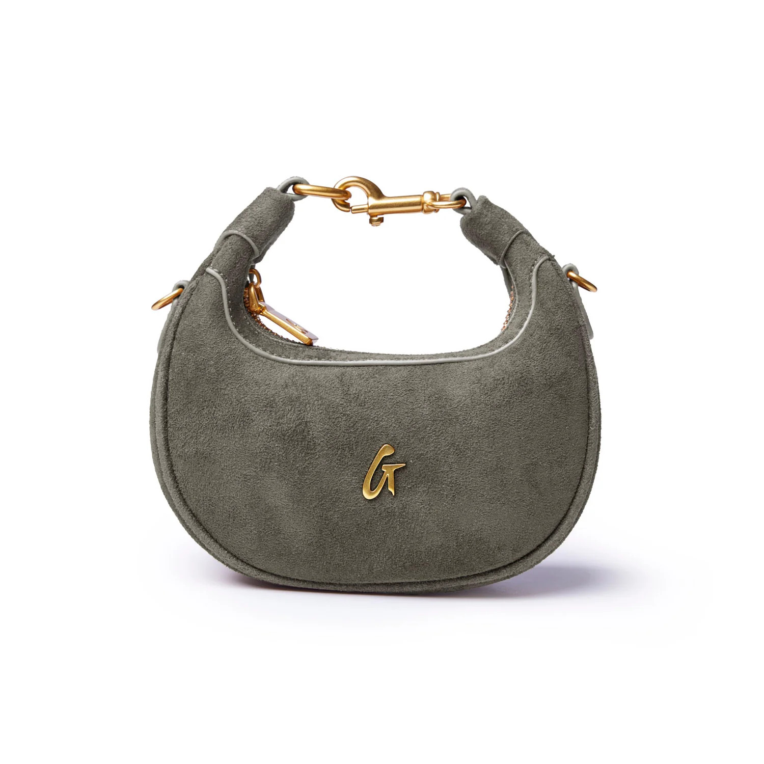 NANO SUEDE HOBO BAG - OLIVE GREEN | Glam-Aholic Lifestyle