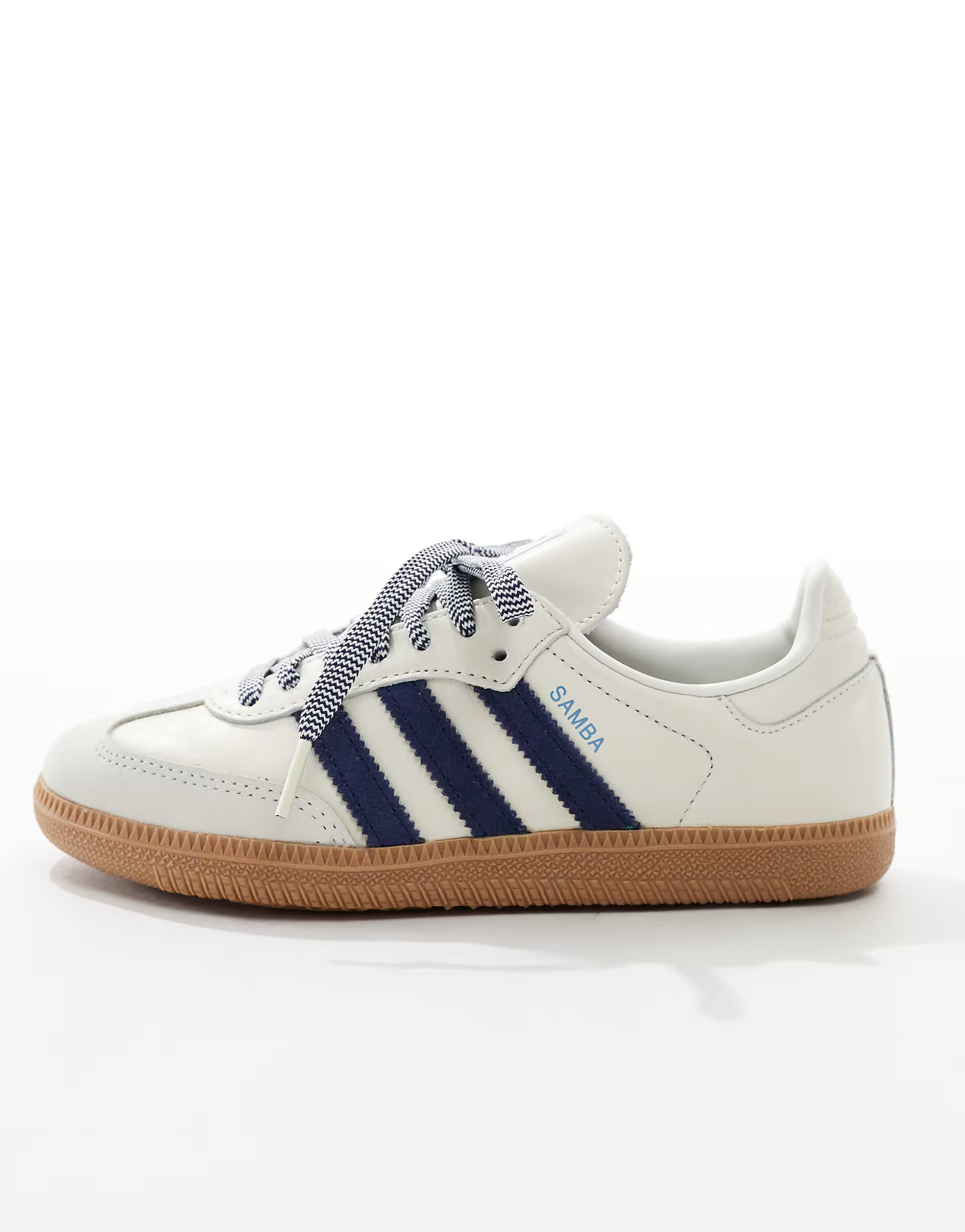 adidas Originals Samba trainers in off white and navy | ASOS (Global)
