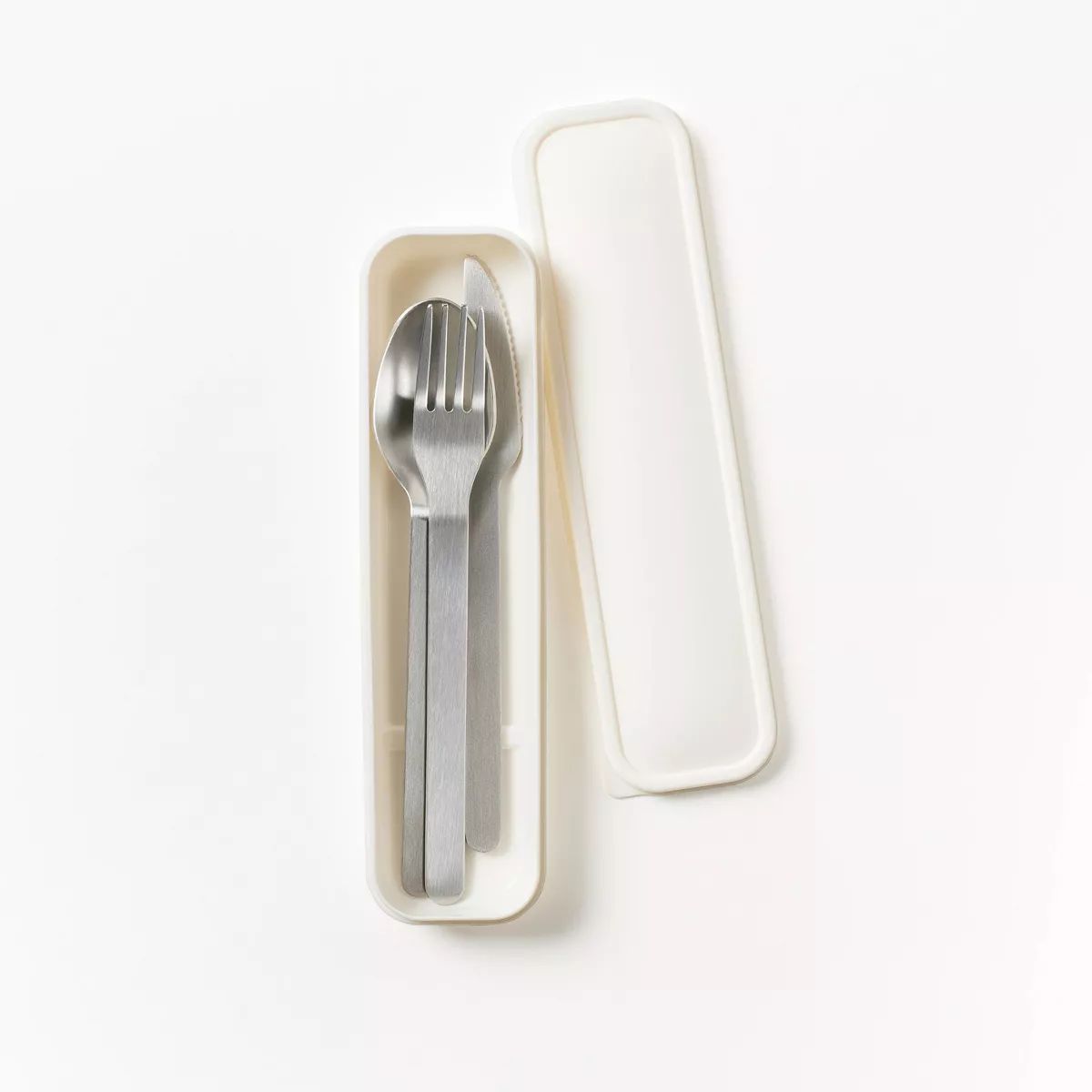 Stainless Steel Flatware Set with Case Beige/Silver - Figmint™ | Target