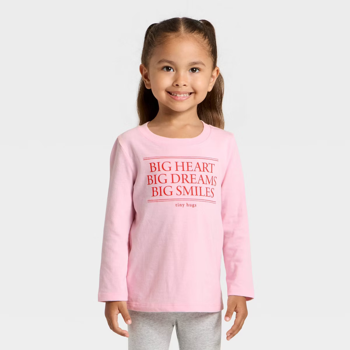 Toddler Girls' Long Sleeve Graphic T-Shirt - Cat & Jack™ Light Pink 2T | Target