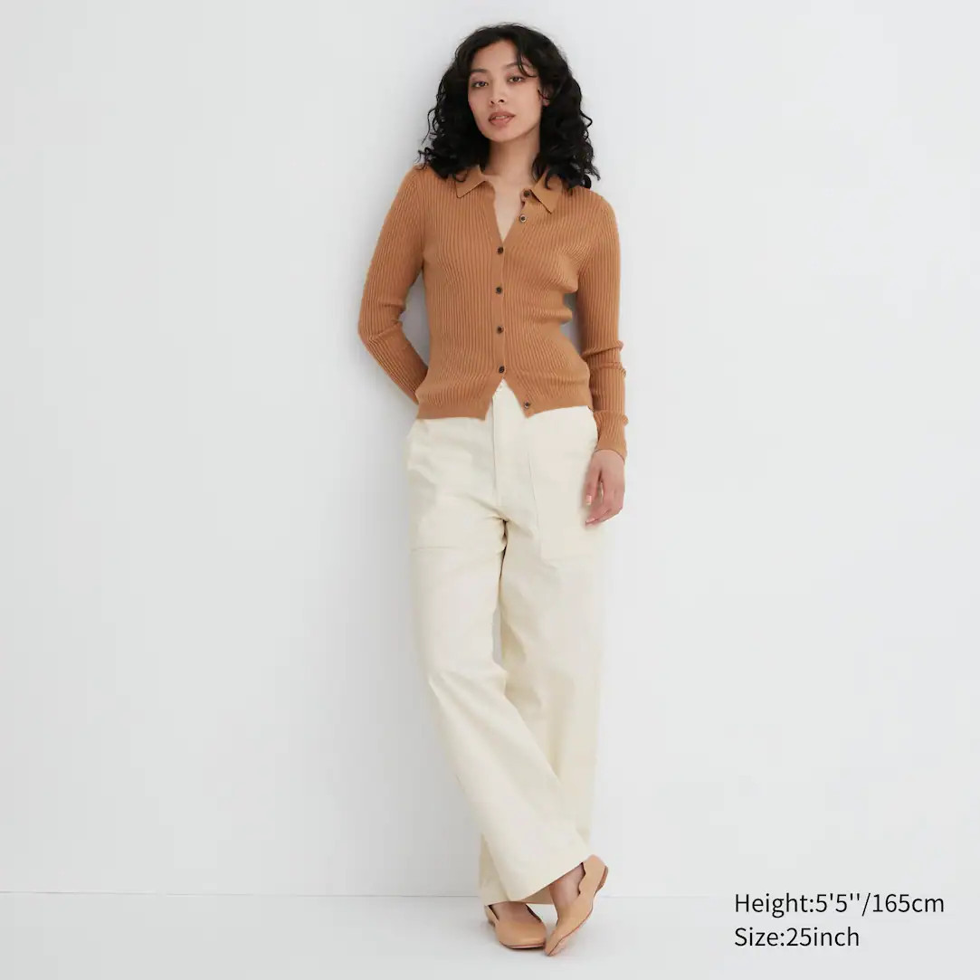 Wide Leg Baker Trousers | UNIQLO (UK)