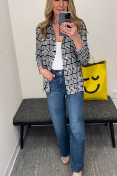 Really love this plaid shirt, will be cozy in the fall! wearing XS

#LTKxNSale #LTKsalealert