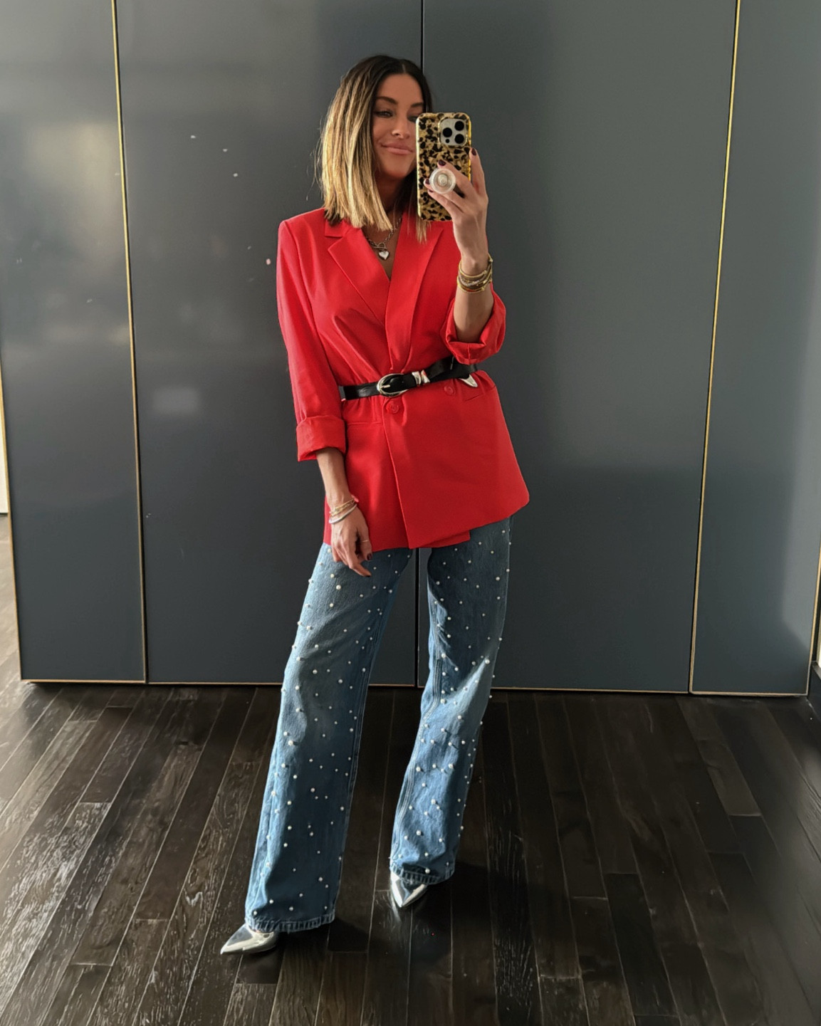 Fun and snazzy outfit I wore for a work conference! These jeans are splurge so I also linked a similar option! 

#LTKCon #LTKStyleTip