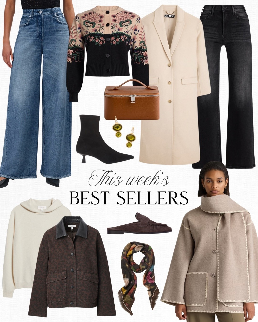 This scarf coat from Quince has been one of my favorite recent purchases and I've worn it so many times in the past few weeks! Another favorite new find is this Farm Rio cardigan... I just think the colors are so pretty. I've been wearing these Black Suede Studio loafers nonstop and noticed they have them at Nordstrom in chocolate brown suede - so cute!

#LTKStyleTip #LTKFindsUnder100 #LTKGiftGuide