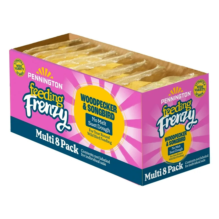 Pennington Feeding Frenzy No- Melt Suet Dough Woodpecker & Songbird Wild Bird Food, 10 oz. Cake, ... | Walmart (US)