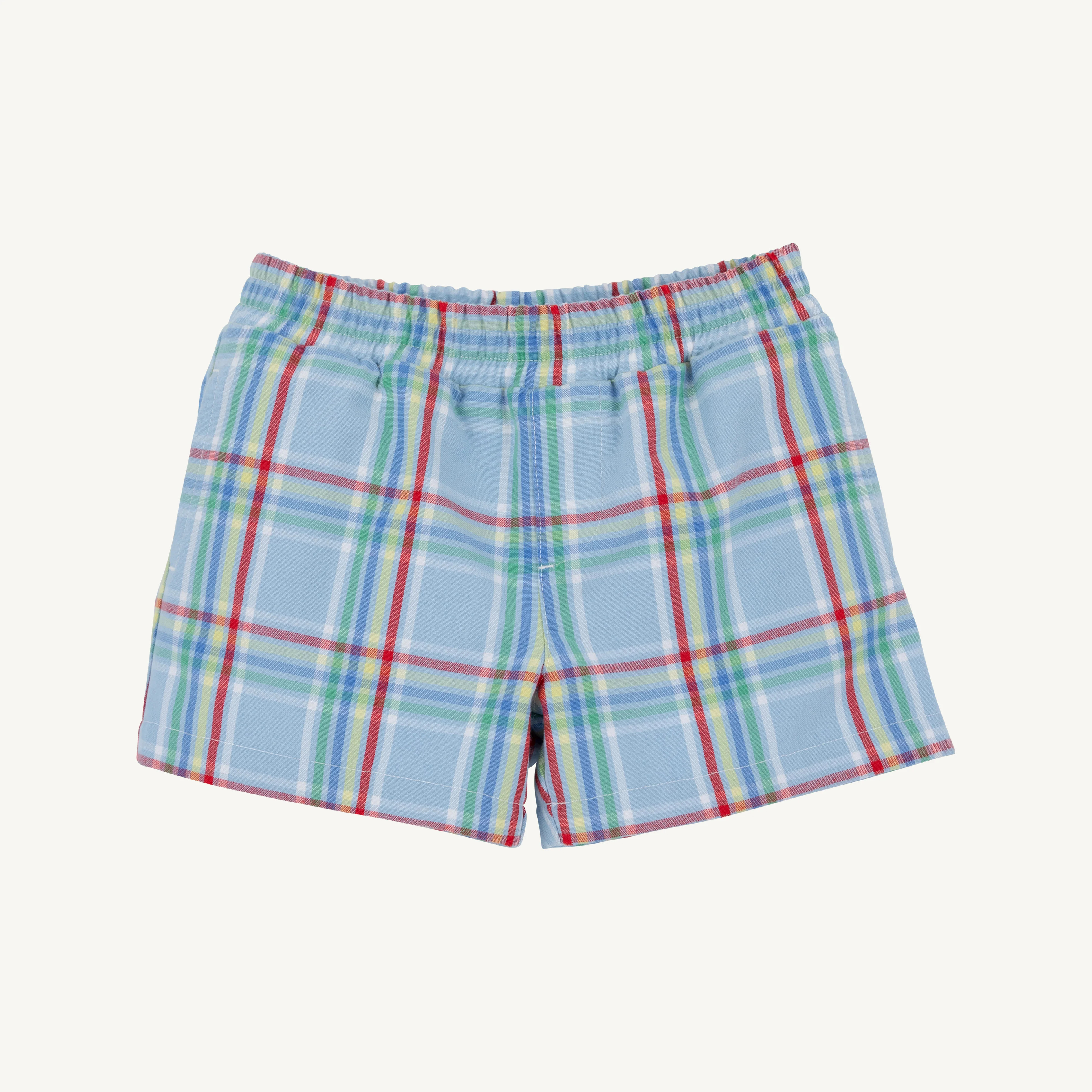 Sheffield Shorts - Kensington Court Plaid with Worth Avenue White Stork | The Beaufort Bonnet Company