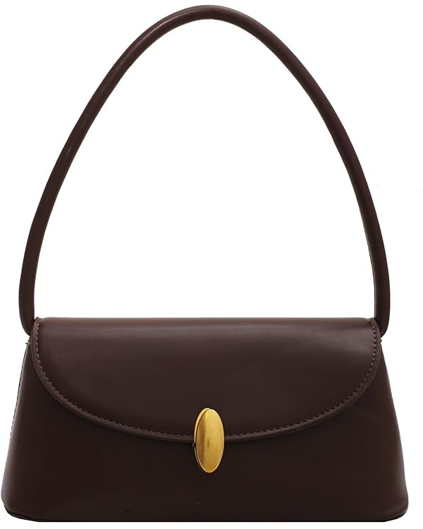 Retro Shoulder Bag for Women, Leather Small Tote Handbag Hobo Cute Clutch Shoulder Purse, Vantage... | Amazon (US)