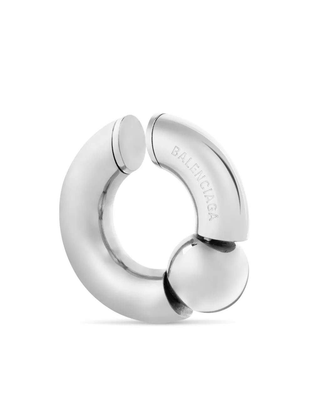 Balenciaga Mega logo-engraved Earcuff - Farfetch | Farfetch Global