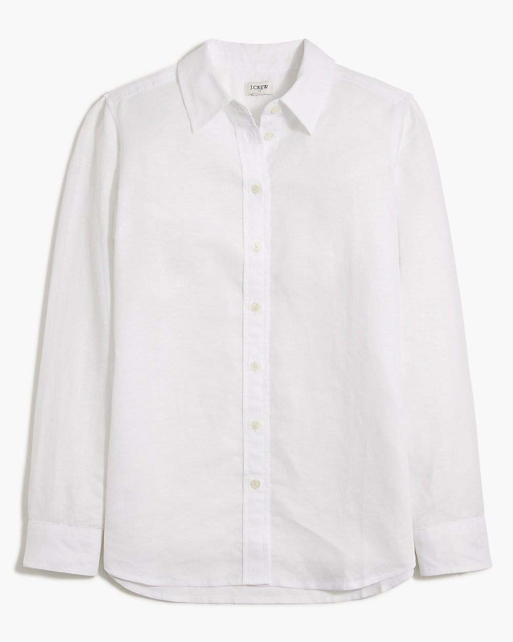Linen-blend button-up shirt | J.Crew Factory