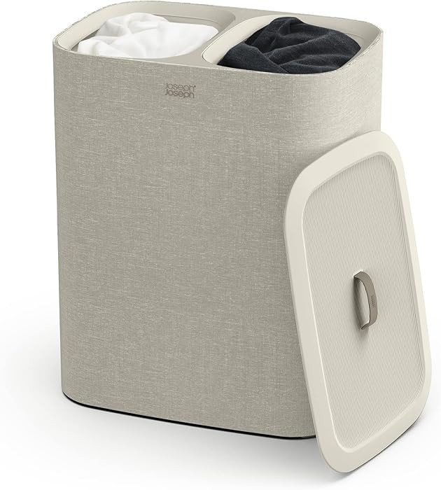 Joseph Joseph Tota 90 liter/23.8 gallon Laundry Hamper Separation Basket with lid, 2 Removable Wa... | Amazon (US)