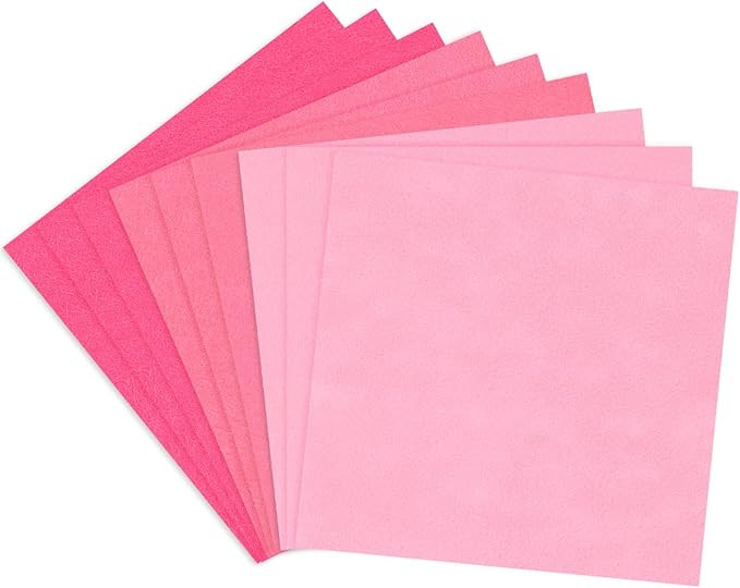 Whaline 30Pcs Pink Felt Fabric Sheets Valentines Day Soft Thick Assorted 3 Colors Craft Felt Pack... | Amazon (US)